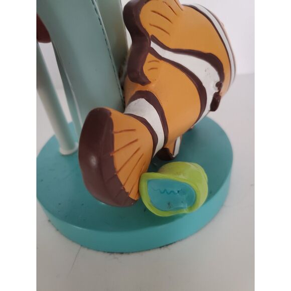 A Disney Finding Nemo Clown Fish Desk Lamp With Plant and Shell No Shade As-Is - Picture 5 of 11